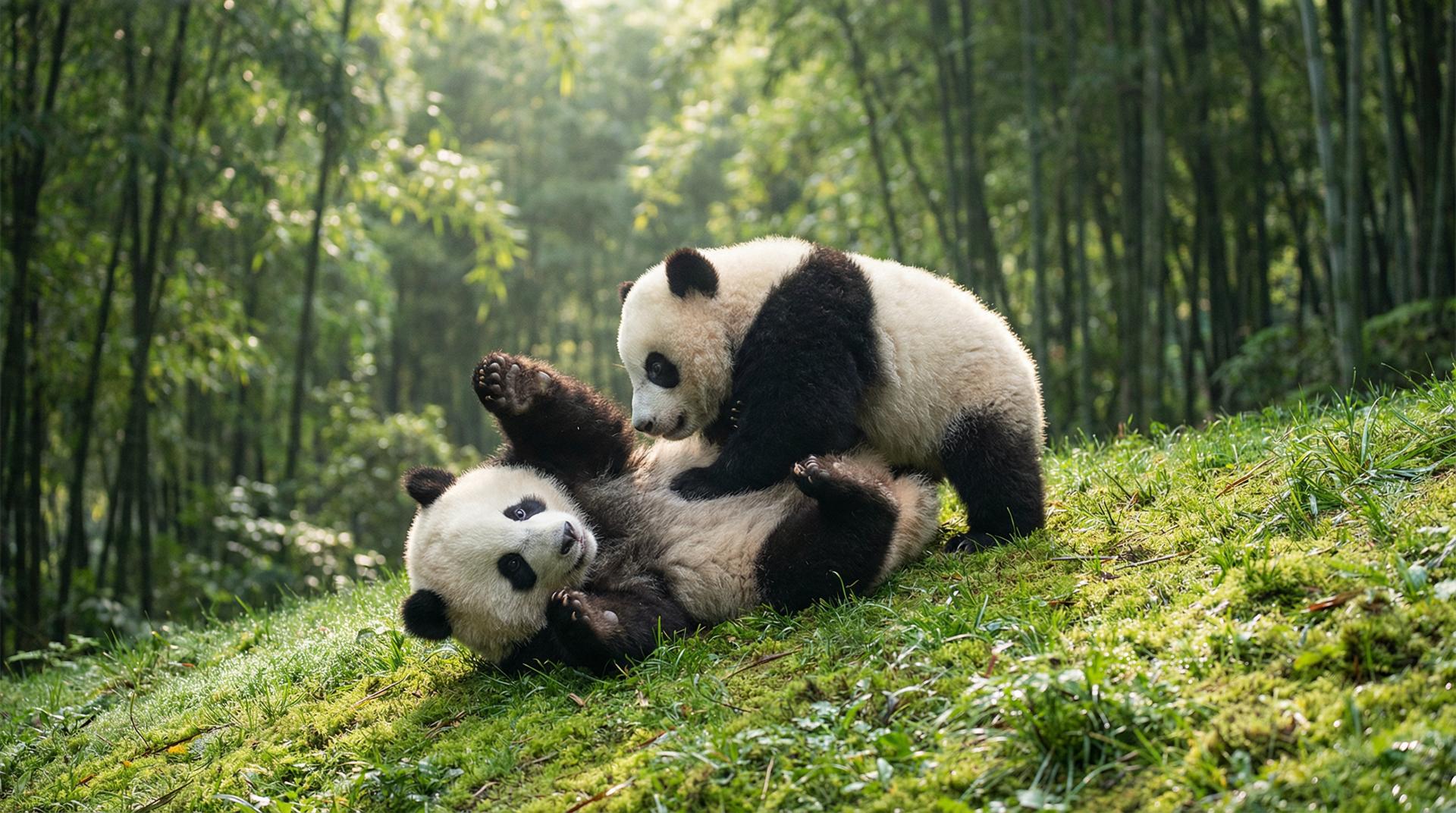 草榴熊猫嬉戏视频